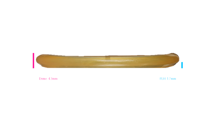 USED Discmania Wiped Stamp / Innova Tooled C-Line P3x Putter Profile View