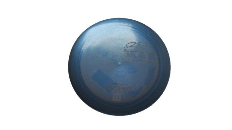 USED Discraft Nate Doss Signature Titanium Nuke Distance Driver Front View