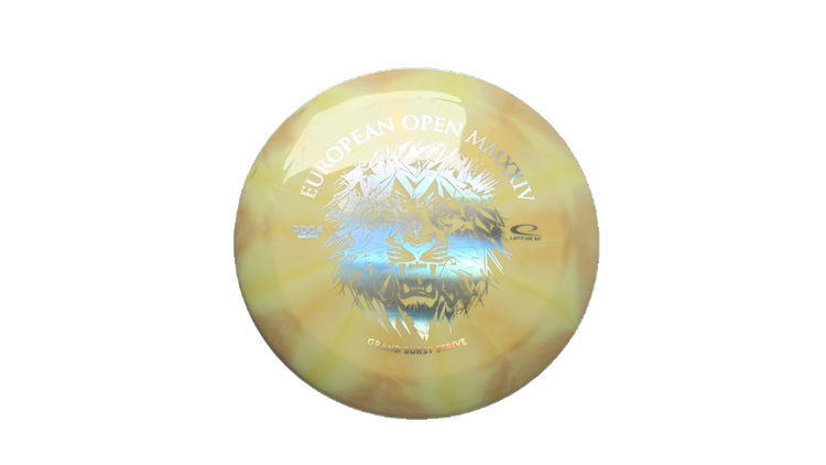 USED Latitude 64 2024 European Open A Grand Burst Strive Distance Driver Front View
