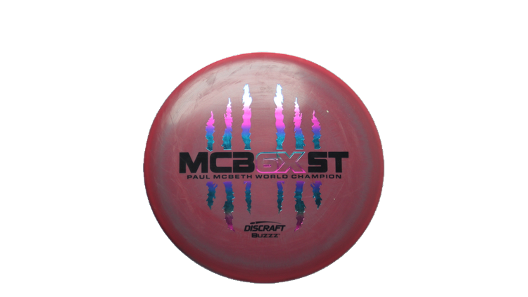 USED Discraft 2023 Paul McBeth 6X McBeast ESP Swirl Buzzz Midrange Front View