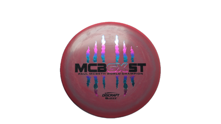 USED Discraft 2023 Paul McBeth 6X McBeast ESP Swirl Buzzz Midrange Front View