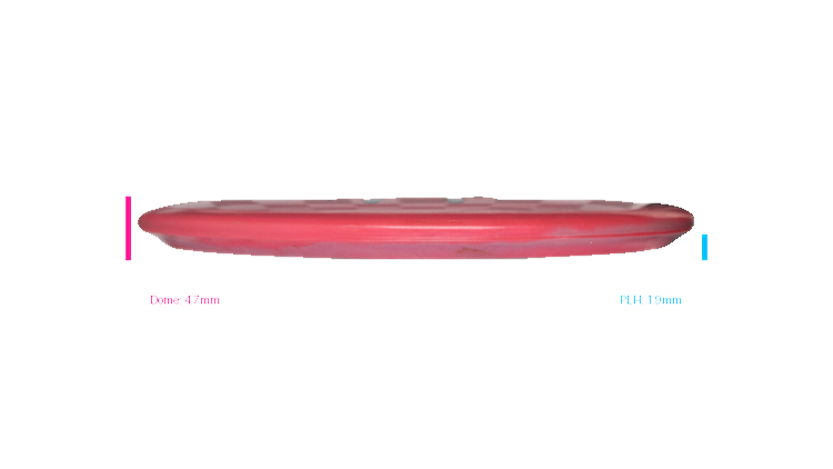 USED Discraft 2023 Paul McBeth 6X McBeast ESP Swirl Buzzz Midrange Profile View