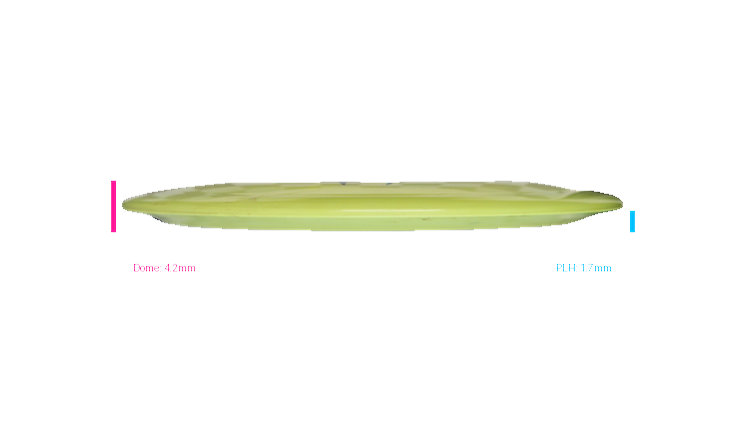 USED Discraft 2023 Paul McBeth 6X Claw ESP Swirl Anax Distance Driver Profile View