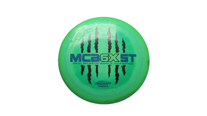 USED Discraft 2023 Paul McBeth 6X McBeast ESP Swirl Force Distance Driver Front View