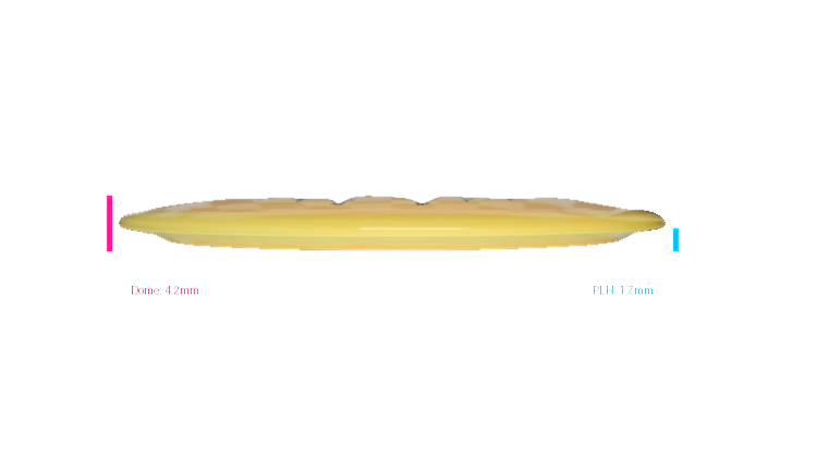 USED Discraft 2023 Paul McBeth 6X McBeast ESP Swirl Vulture Distance Driver Profile View
