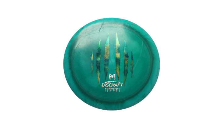 USED Discraft 2023 Paul McBeth 6X Claw ESP Swirl Zeus Distance Driver Front View