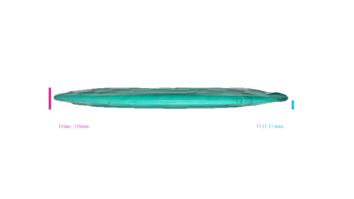 USED Discraft 2023 Paul McBeth 6X Claw ESP Swirl Zeus Distance Driver Profile View