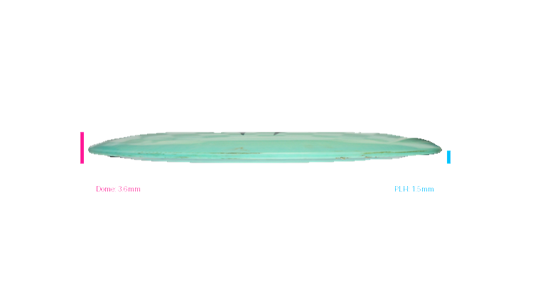 USED Discraft 2023 Paul McBeth 6X Claw ESP Swirl Hades Distance Driver Profile View