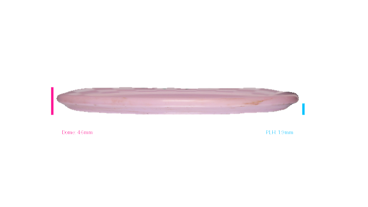 USED Discraft 2023 Paul McBeth 6X Claw ESP Swirl Malta Midrange Profile View