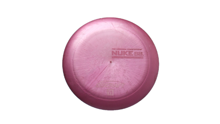 USED Discraft Nate Doss Signature Titanium Nuke SS Distance Driver Front View