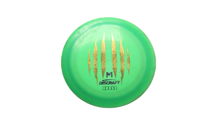 USED Discraft 2023 Paul McBeth 6X Claw ESP Swirl Zeus Distance Driver Front View
