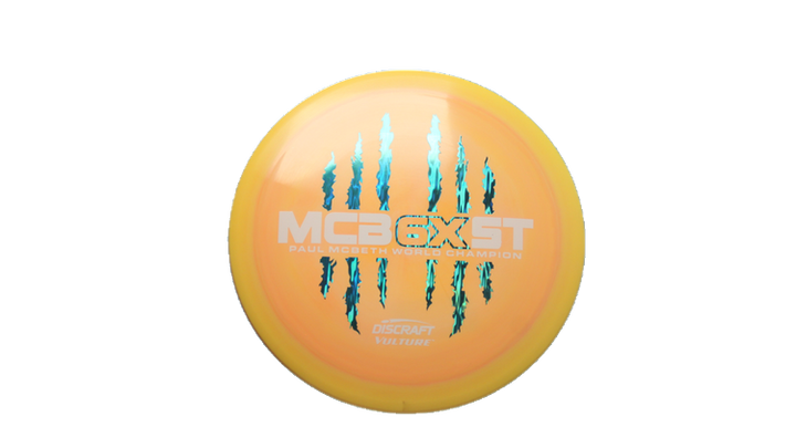 USED Discraft 2023 Paul McBeth 6X McBeast ESP Swirl Vulture Distance Driver Front View