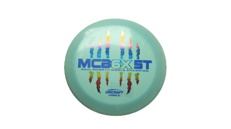 USED Discraft Paul McBeth 6X Claw ESP Force Distance Driver Front View