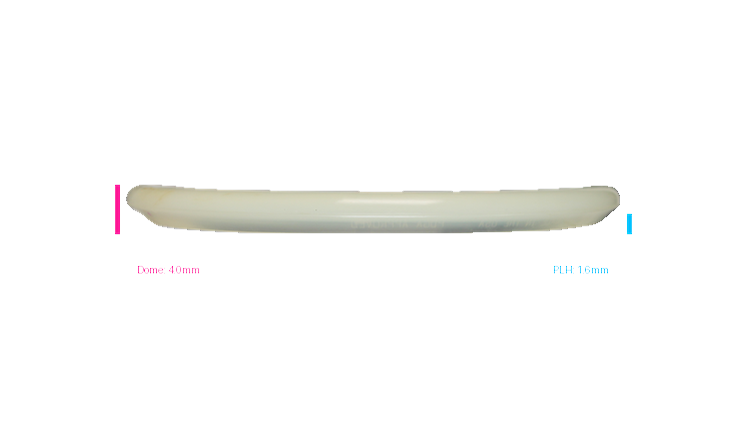 USED Discraft 2025 Ledgestone / 2015 Reissue CryZtal FLX Zone Putter Profile View