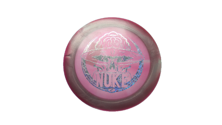 USED Discraft 2023 Ledgestone Z Metallic Swirl Nuke Distance Driver Front View