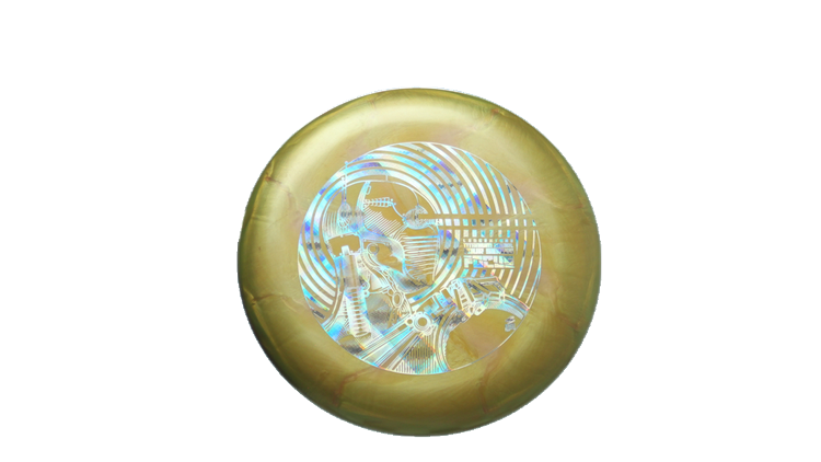 USED Discraft 2022 Ledgestone / Justin Lago Ti Swirl Focus Putter Front View