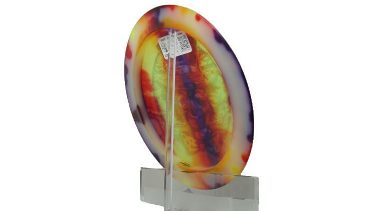USED Discraft 2024 Ledgestone Season 3 Z Glo Fly Dye Nuke Distance Driver Back View