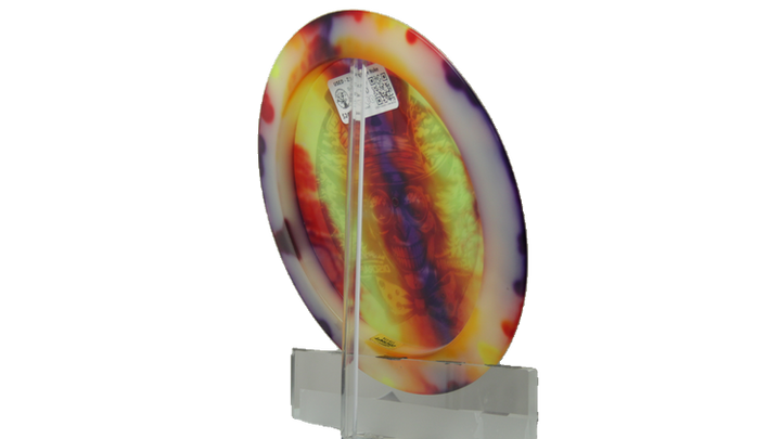 USED Discraft 2024 Ledgestone Season 3 Z Glo Fly Dye Nuke Distance Driver Back View