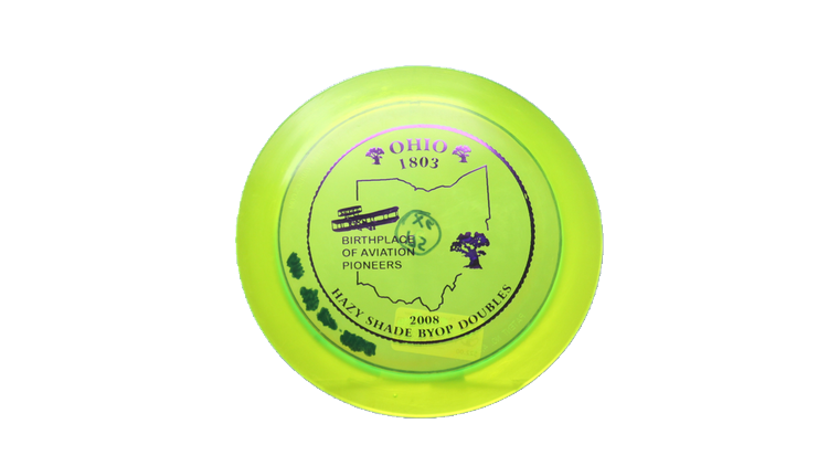 USED Innova 2008 Ohio 1803 / Hazy Shade Doubles Champion Xcaliber Distance Driver Front View