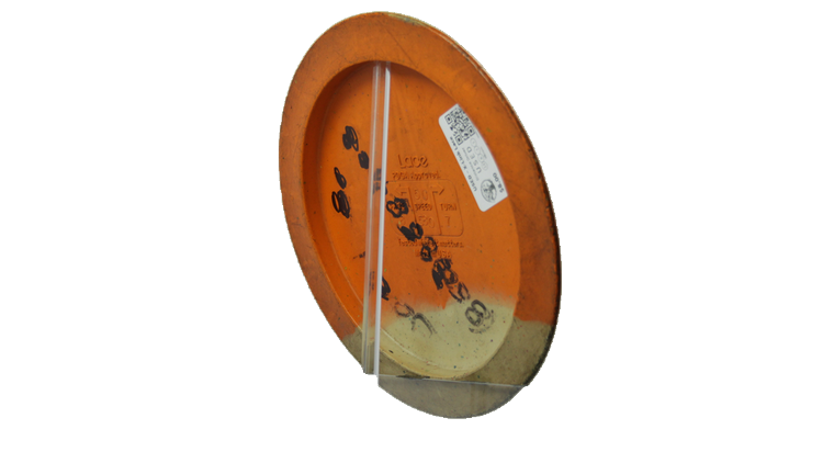 USED Vibram HEAVILY WORN / GOUGED (4/10) X-Link Lace Distance Driver Back View