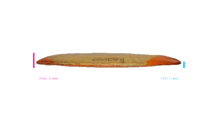 USED Vibram HEAVILY WORN / GOUGED (4/10) X-Link Lace Distance Driver Profile View