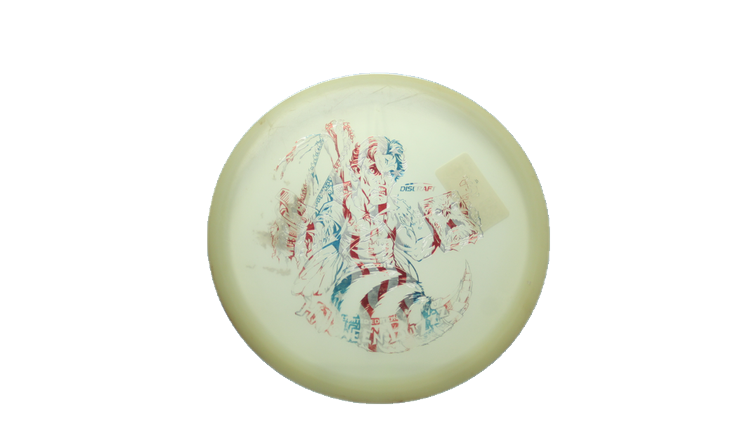 USED Discraft Halloween Chainsaw Glow Buzzz Midrange Front View