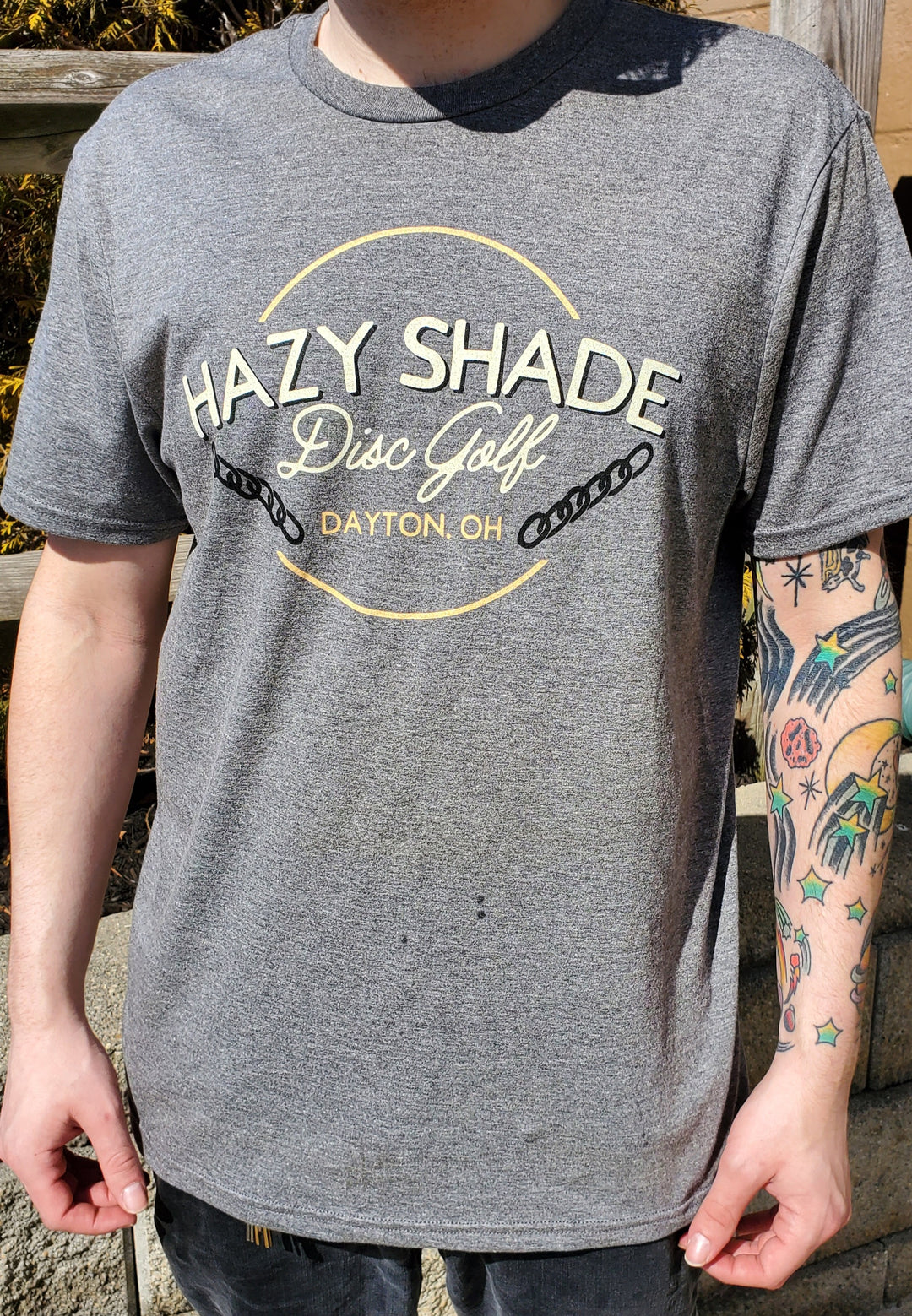 Hazy Shade Circle Chains Short Sleeve T-Shirt