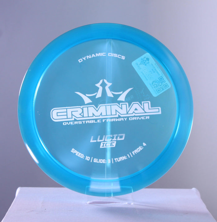 Dynamic Discs Lucid-Ice Criminal Distance Driver