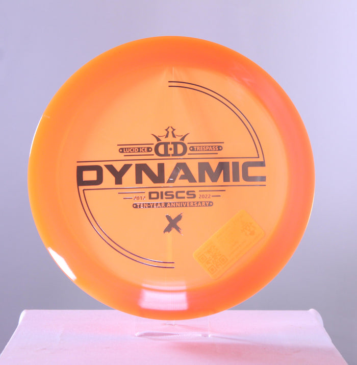 Dynamic Discs 10 Year Anniversary Stamp Lucid-Ice Trespass Distance Driver
