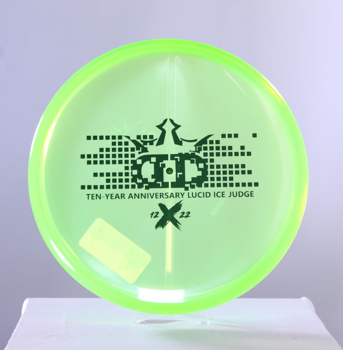 Dynamic Discs 10 Year Anniversary Stamp Lucid-Ice Judge Putter