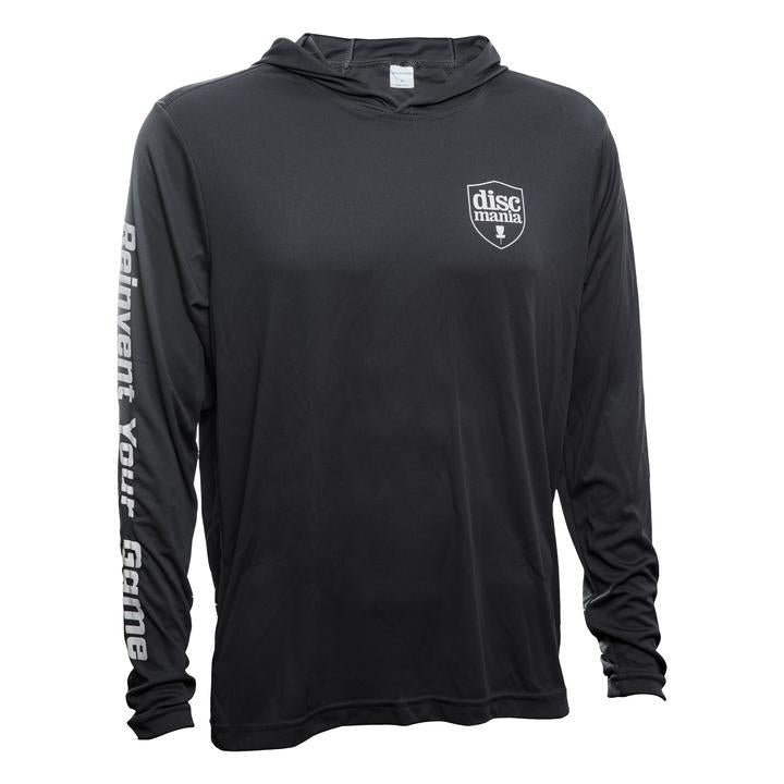 Discmania Cooling Performance Long Sleeved Hooded T-Shirt Black