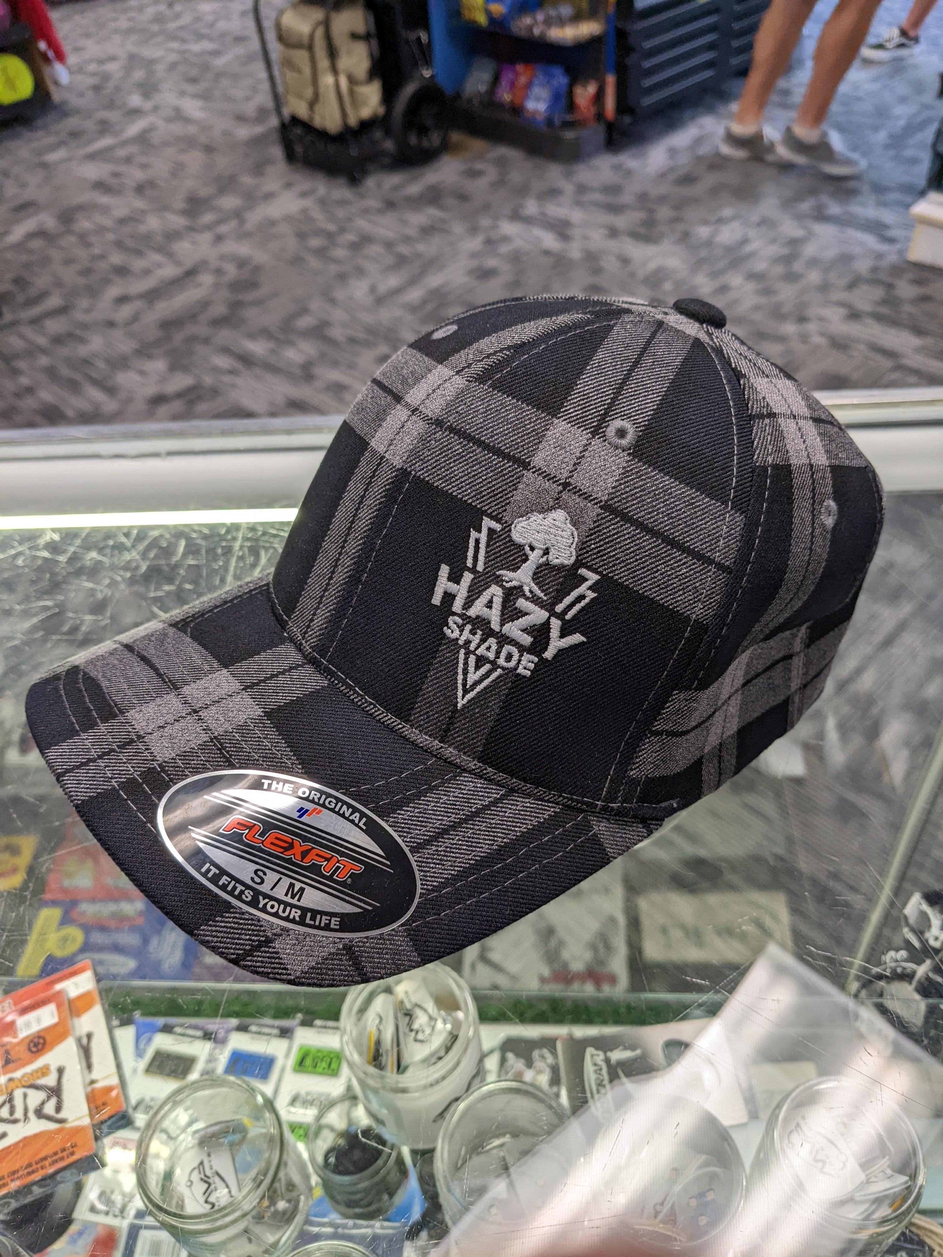 Hazy Shade Flexfit Hat Tartan Triangle Logo
