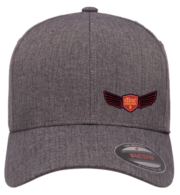 Discmania Flexfit Hat (wings) Dark Heather Grey