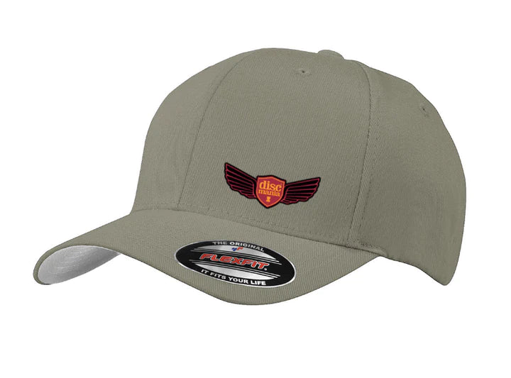 Discmania Flexfit Hat (wings) Grey
