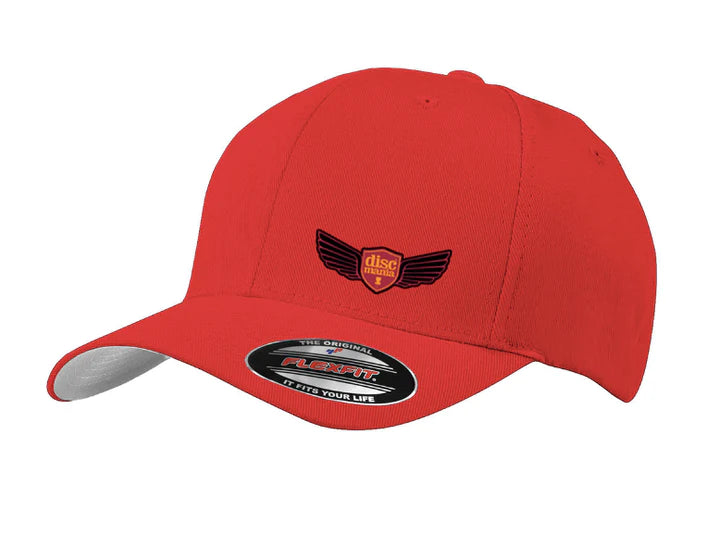 Discmania Flexfit Hat (wings) Red