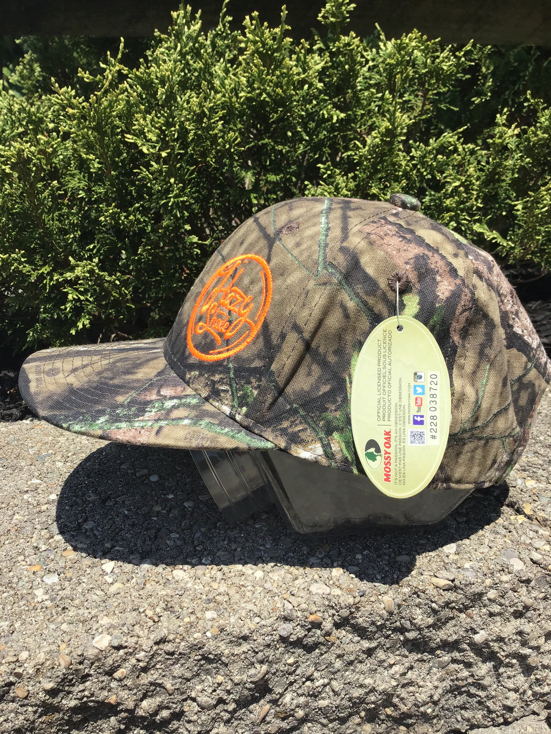 Hazy Shade Camo Round Logo Snapback Curved Bill Hat