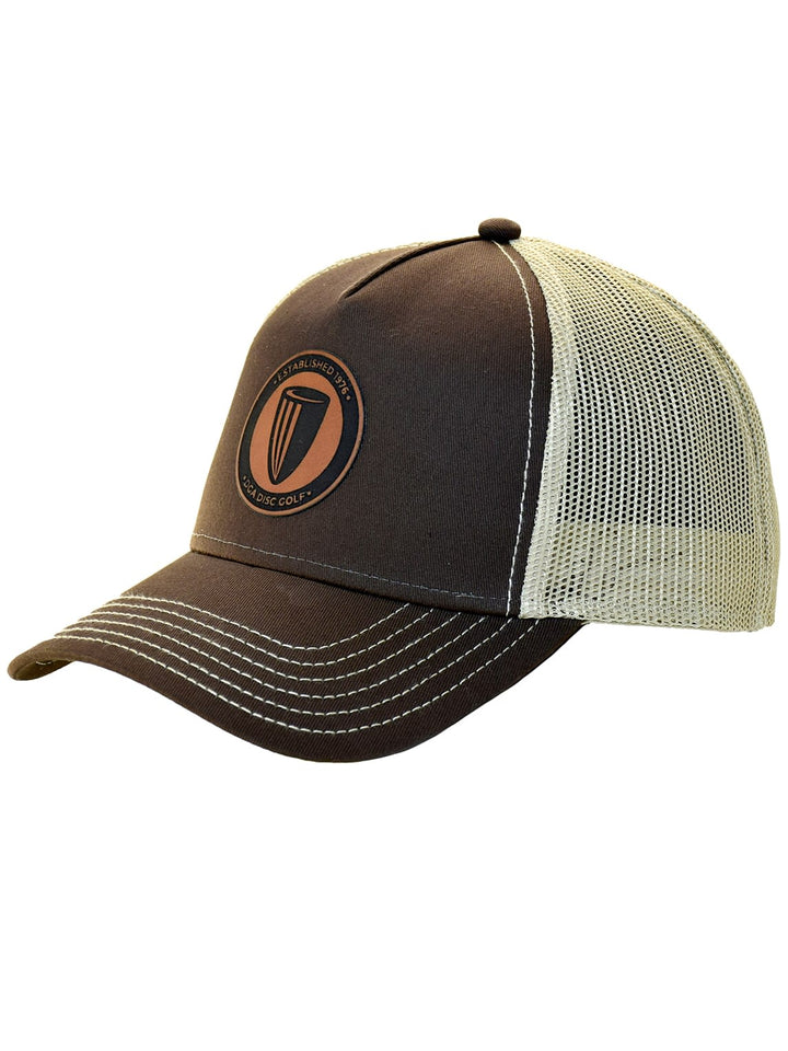 DGA Leather Patch Curved Bill Mesh Snap Back