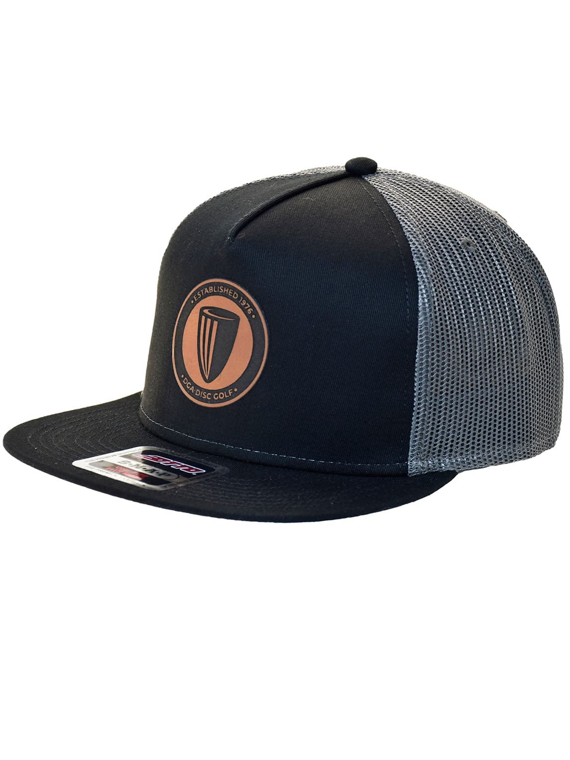 DGA Leather Patch Flat Bill Mesh Snap Back
