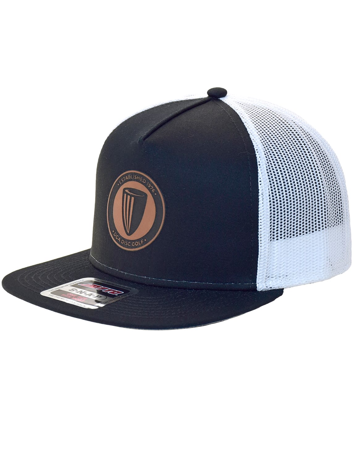DGA Leather Patch Flat Bill Mesh Snap Back
