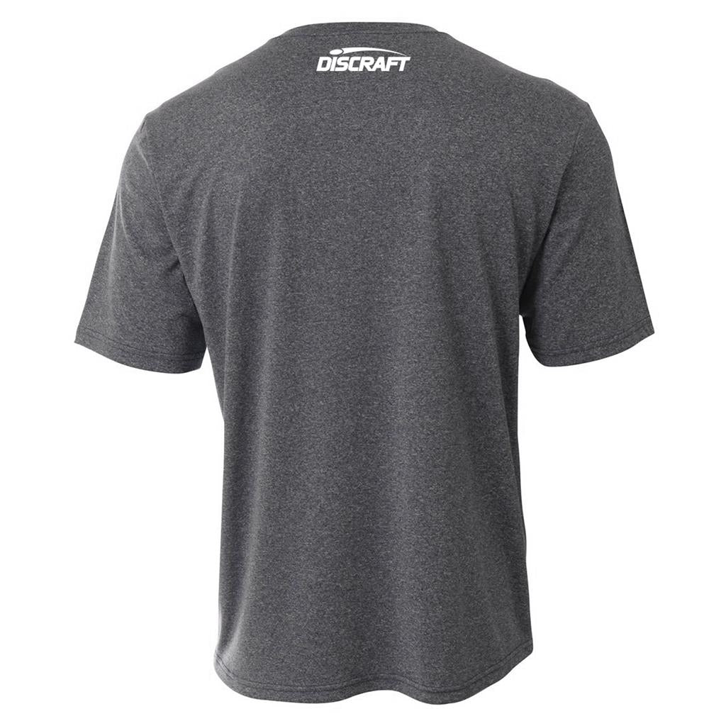 Paul McBeth PM Logo Performance T-Shirt Charcoal