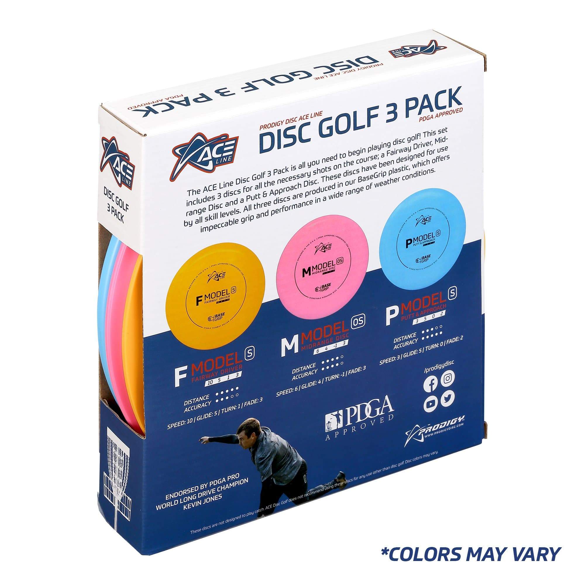 Prodigy Ace Line Disc Golf 3 Pack (LIGHTWEIGHT)